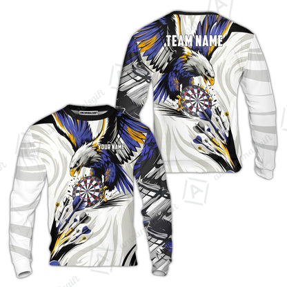 Custom Darts Team Jersey, Personalized Eagle Strike Dart Polo Shirt For Players With Name & Team Name