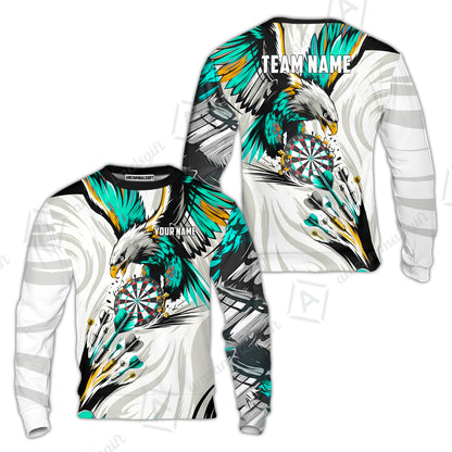 Custom Darts Team Jersey, Personalized Eagle Strike Dart Polo Shirt For Players With Name & Team Name