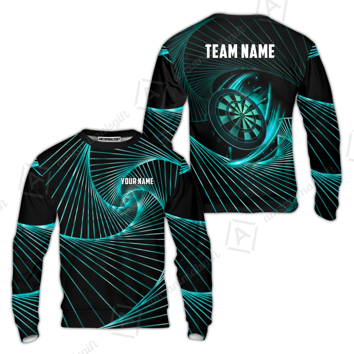 Custom Darts Team Jersey, Personalized Dark Flame Dart Polo Shirt For Players With Name & Team Name