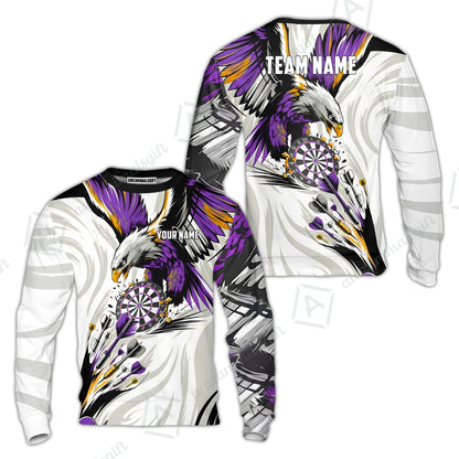 Custom Darts Team Jersey, Personalized Eagle Strike Dart Polo Shirt For Players With Name & Team Name