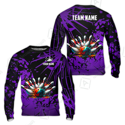 Custom Bowling Jersey Polo Shirt, Strike Explosion Bowling, Custom Bowling Jersey Team Shirt For Players With Name & Team Name