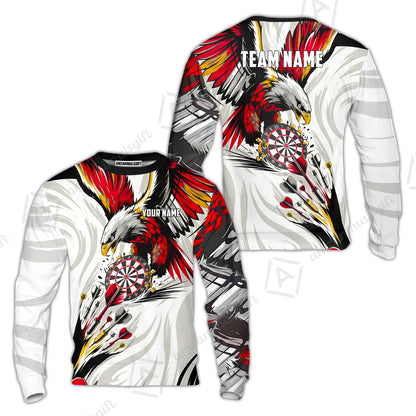 Custom Darts Team Jersey, Personalized Eagle Strike Dart Polo Shirt For Players With Name & Team Name