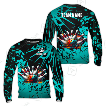 Custom Bowling Jersey Polo Shirt, Strike Explosion Bowling, Custom Bowling Jersey Team Shirt For Players With Name & Team Name