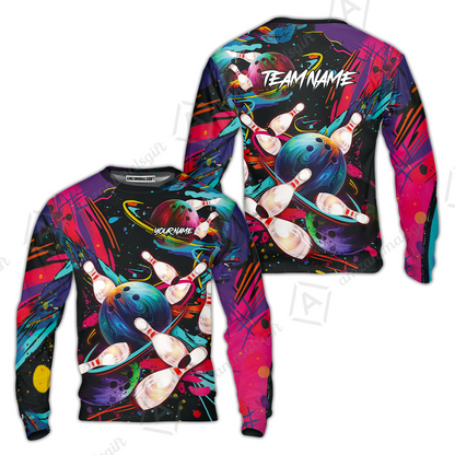 Customized Bowling Jersey, Colorful Bowling, Uniform Bowling - Personalized Name And Team Name