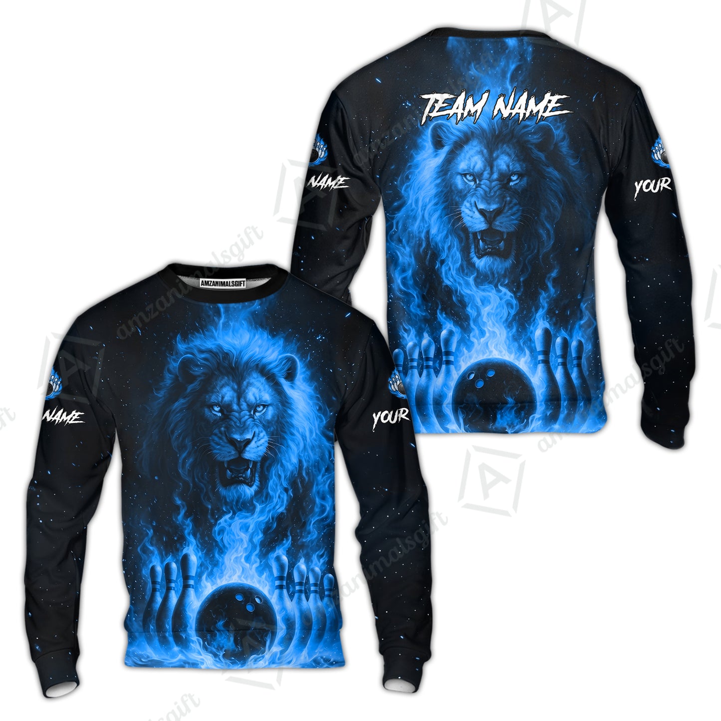 Custom Bowling Jersey Polo Shirt, Bowling Lion Of The Savannah, Custom Bowling Jersey Team Shirt For Players With Name & Team Name