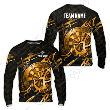 Custom Darts Jersey Polo Shirt, Tribal Darts & Mechanical Inferno, Custom Dart Jersey Team Shirt For Players With Name & Team Name