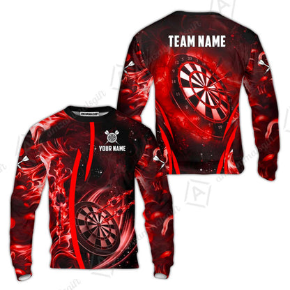 Custom Darts Jersey Polo Shirt, Vibrant Neon Darts, Custom Dart Jersey Team Shirt For Players With Name & Team Name