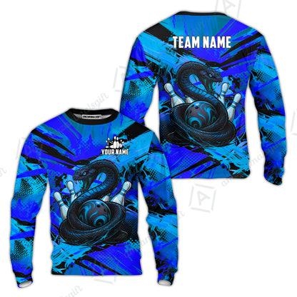 Custom Bowling Jersey Polo Shirt, Viper Venom Strike & Cyberpunk Splash, Custom Bowling Jersey Team Shirt For Players With Name & Team Name