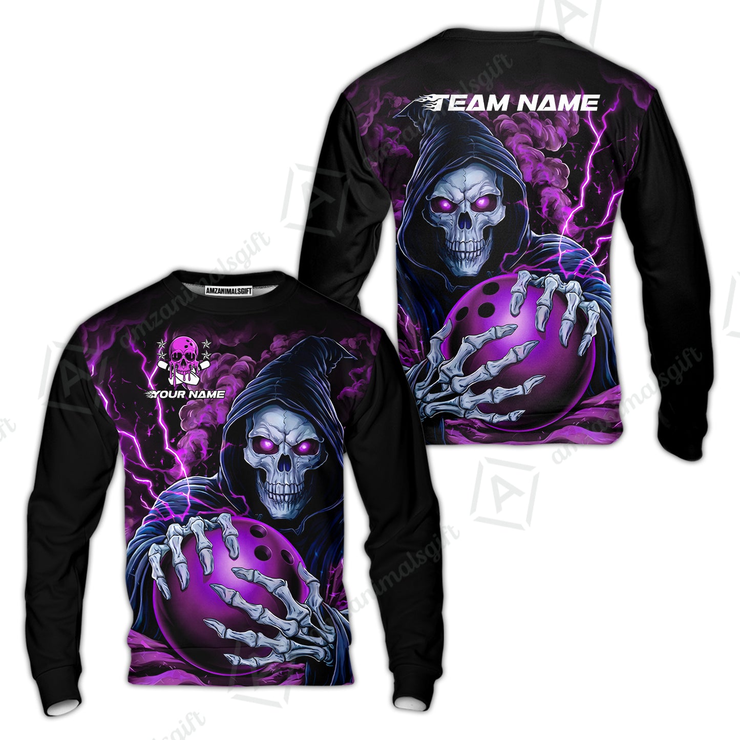 Custom Bowling Jersey Polo Shirt, The Death Hold Bowling Ball, Custom Bowling Jersey Team Shirt For Players With Name & Team Name