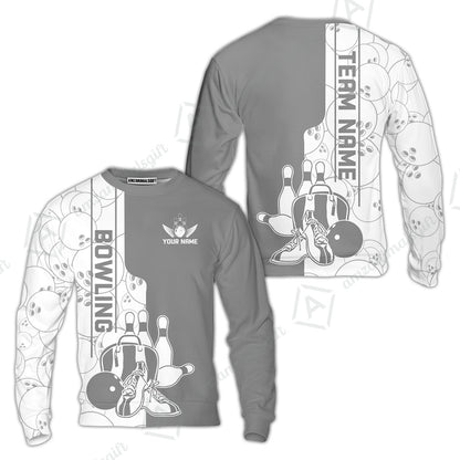 Custom Bowling Team Jersey Bowling Shoes Polo Shirts, Bowling Team Uniforms, Personalized Name And Team Name