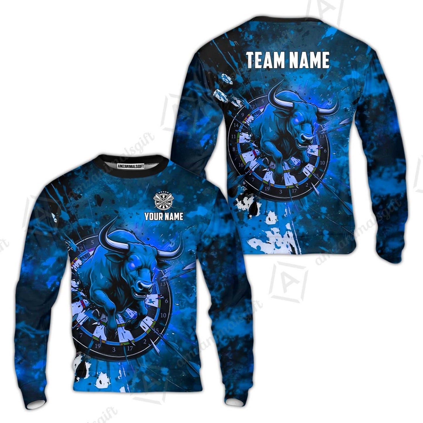 Custom Darts Team Jersey, Personalized Raging Bull Jersey Shirt For Players With Name & Team Name
