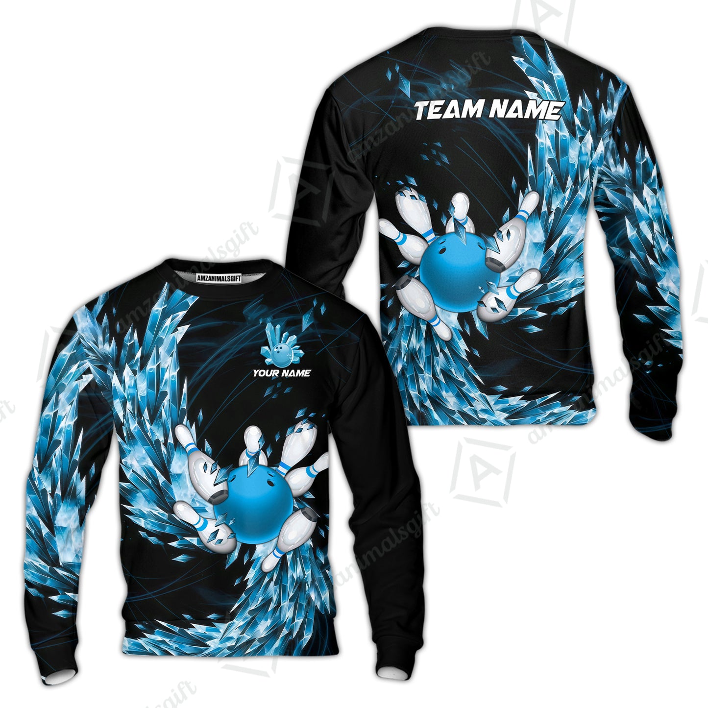 Custom Bowling Jersey Polo Shirt, Crystal Explosion Bowling Custom Bowling Jersey Team Shirt For Players With Name & Team Name