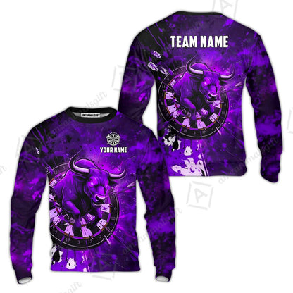 Custom Darts Team Jersey, Personalized Raging Bull Jersey Shirt For Players With Name & Team Name