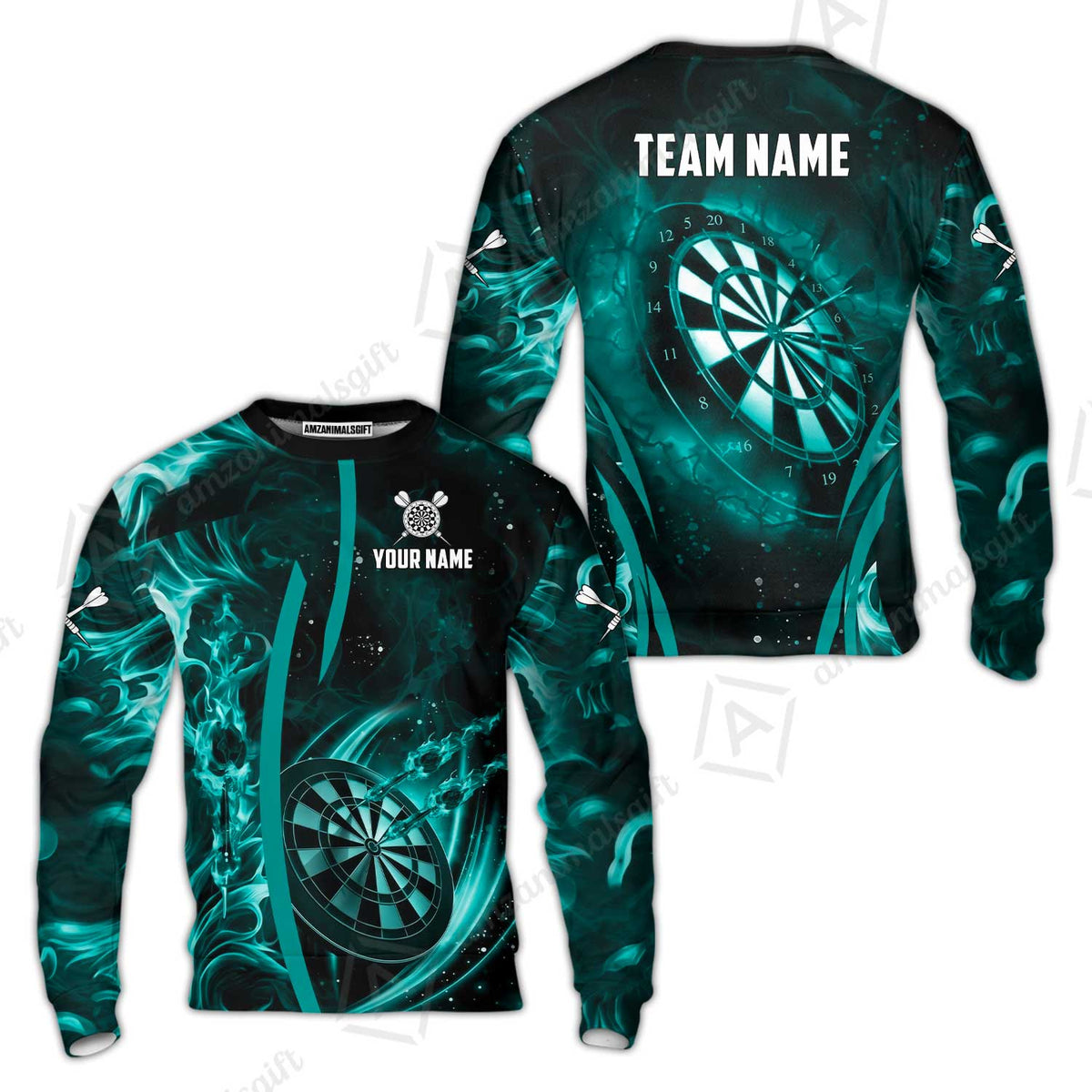 Custom Darts Jersey Polo Shirt, Vibrant Neon Darts, Custom Dart Jersey Team Shirt For Players With Name & Team Name