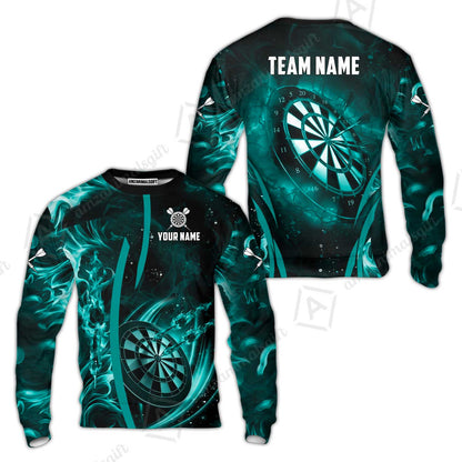 Custom Darts Jersey Polo Shirt, Vibrant Neon Darts, Custom Dart Jersey Team Shirt For Players With Name & Team Name