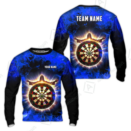 Custom Darts Team Jersey, Personalized Heavenly Strike Dart Polo Shirt For Players With Name & Team Name