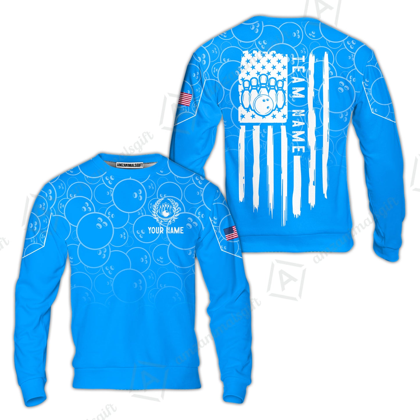 Custom Bowling Jersey Polo Shirt, Vibrant Kelly Ball Pattern Flag, Custom Bowling Jersey Team Shirt For Players With Name and Team Name