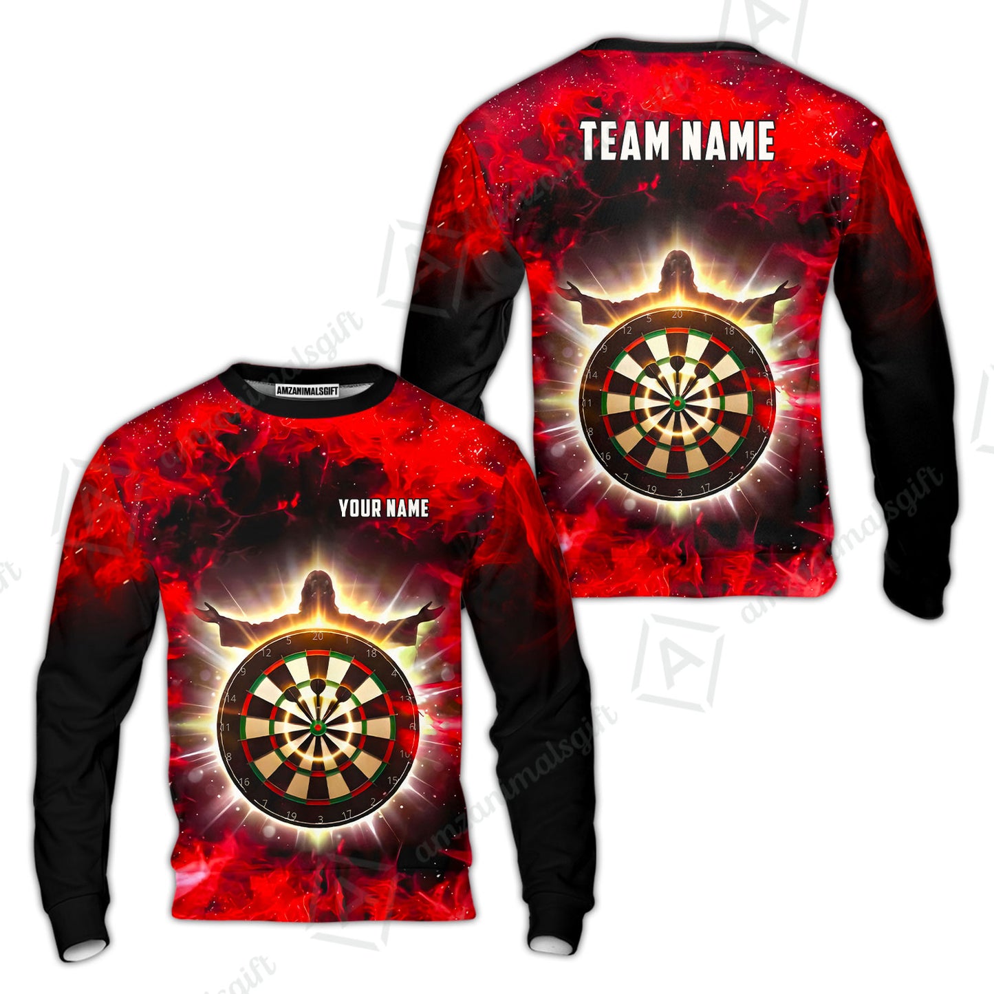 Custom Darts Team Jersey, Personalized Heavenly Strike Dart Polo Shirt For Players With Name & Team Name