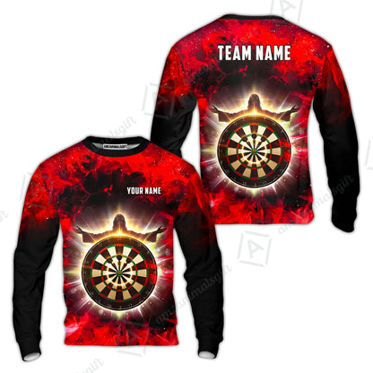Custom Darts Team Jersey, Personalized Heavenly Strike Dart Polo Shirt For Players With Name & Team Name