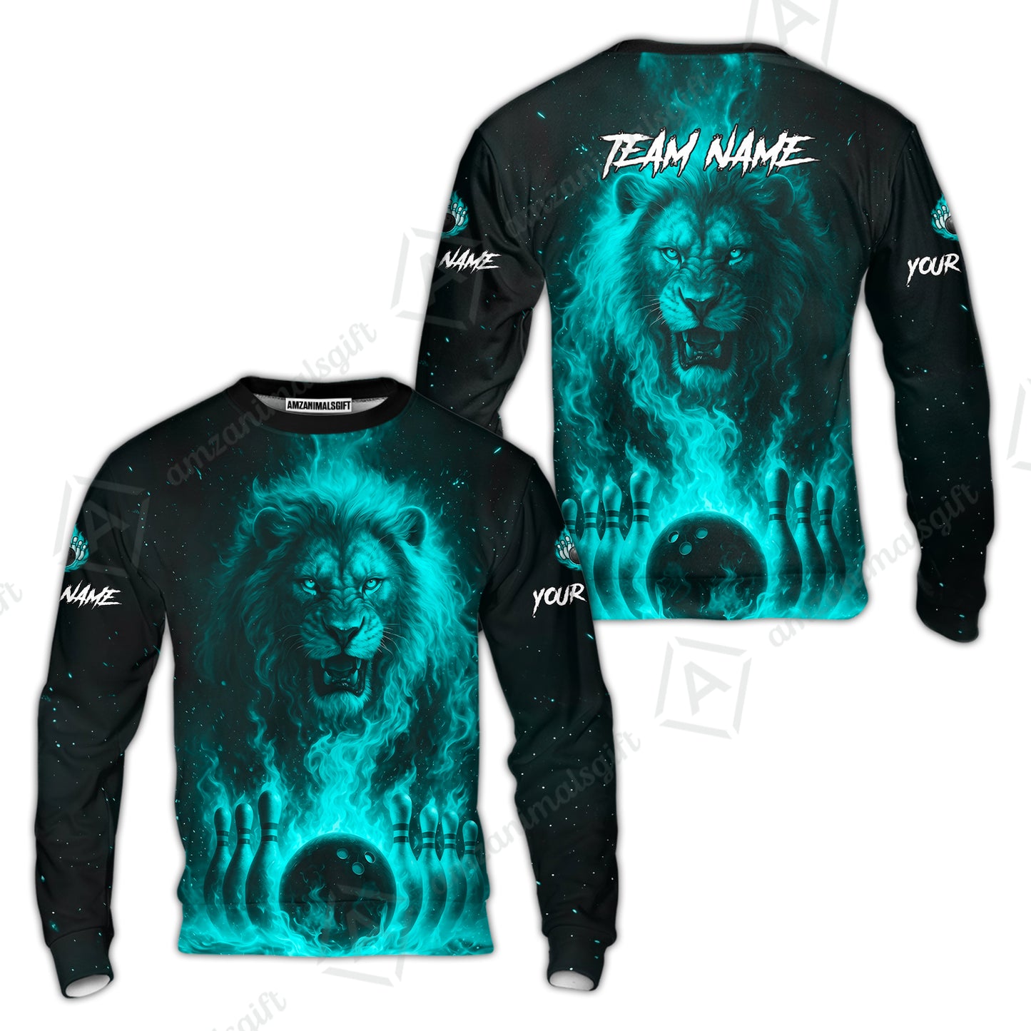 Custom Bowling Jersey Polo Shirt, Bowling Lion Of The Savannah, Custom Bowling Jersey Team Shirt For Players With Name & Team Name