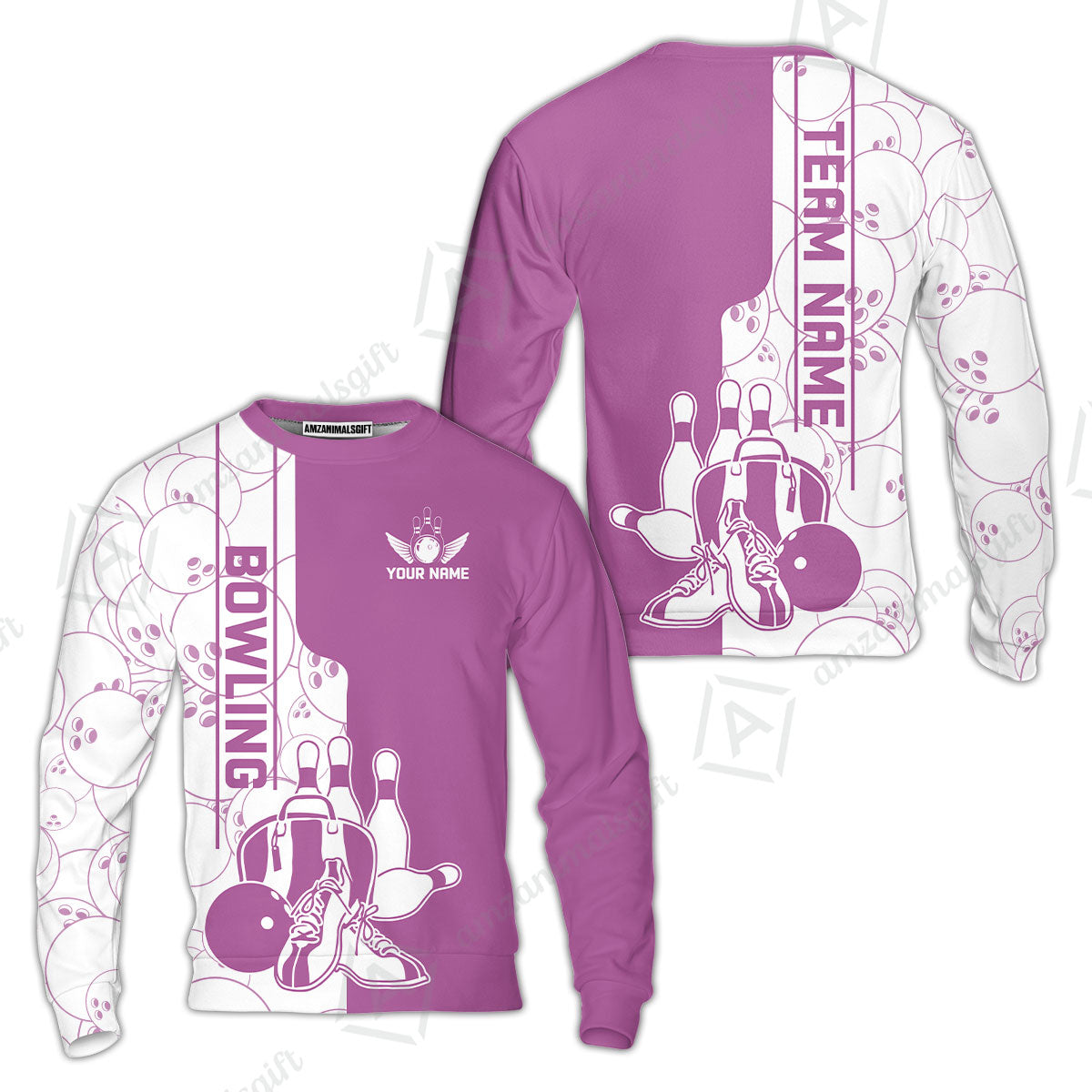 Custom Bowling Team Jersey Bowling Shoes Polo Shirts, Bowling Team Uniforms, Personalized Name And Team Name