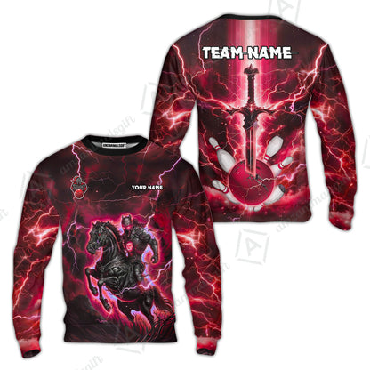 Custom Bowling Jersey Polo Shirt, Dark Knight Bowling, Custom Bowling Jersey Team Shirt For Players With Name & Team Name