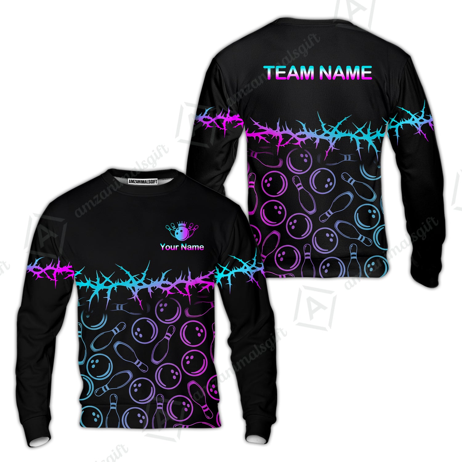 Sweatshirt||Blue - Purple