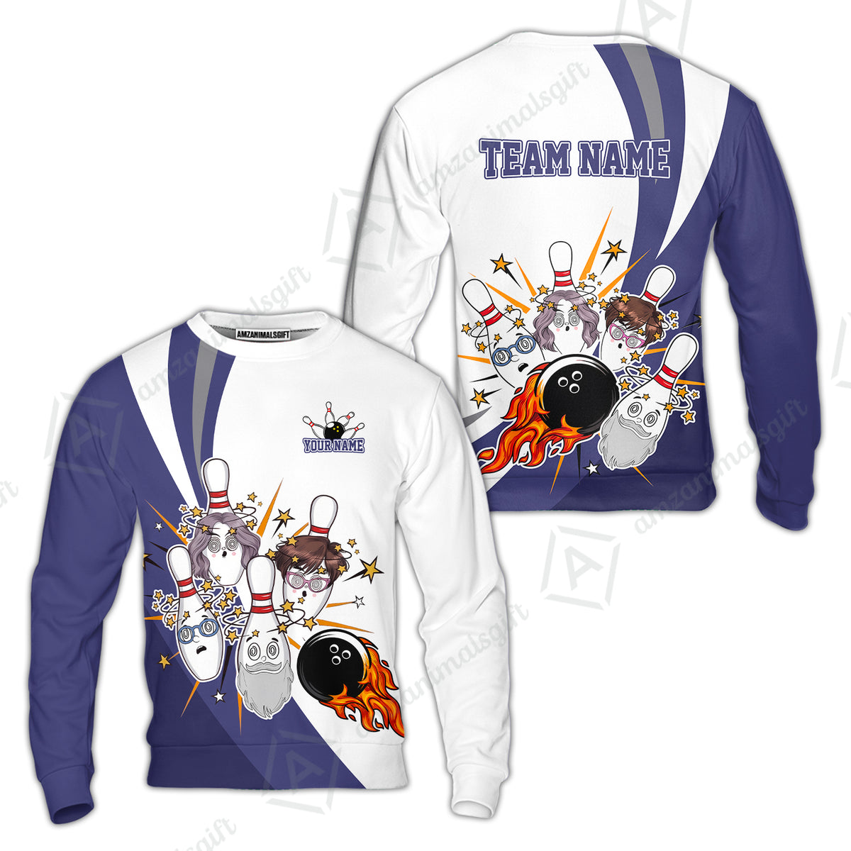 Sweatshirt||Blue