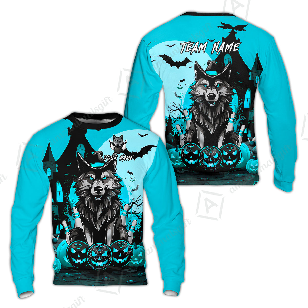 Sweatshirt||Cyan