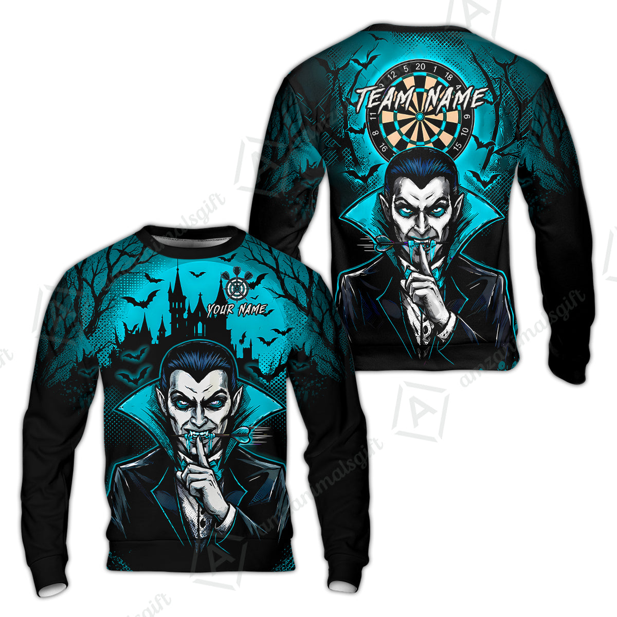 Sweatshirt||Cyan