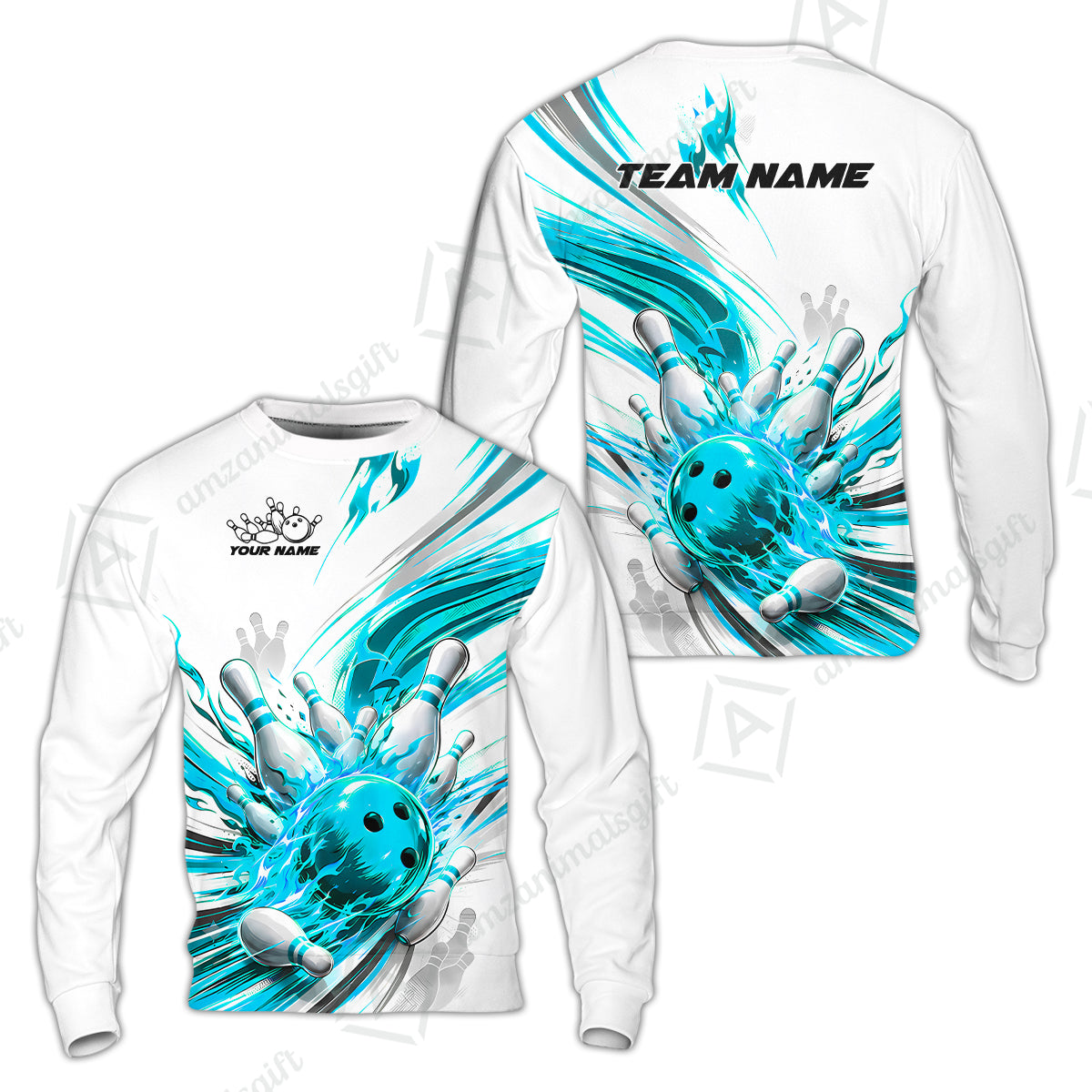 Sweatshirt||Cyan