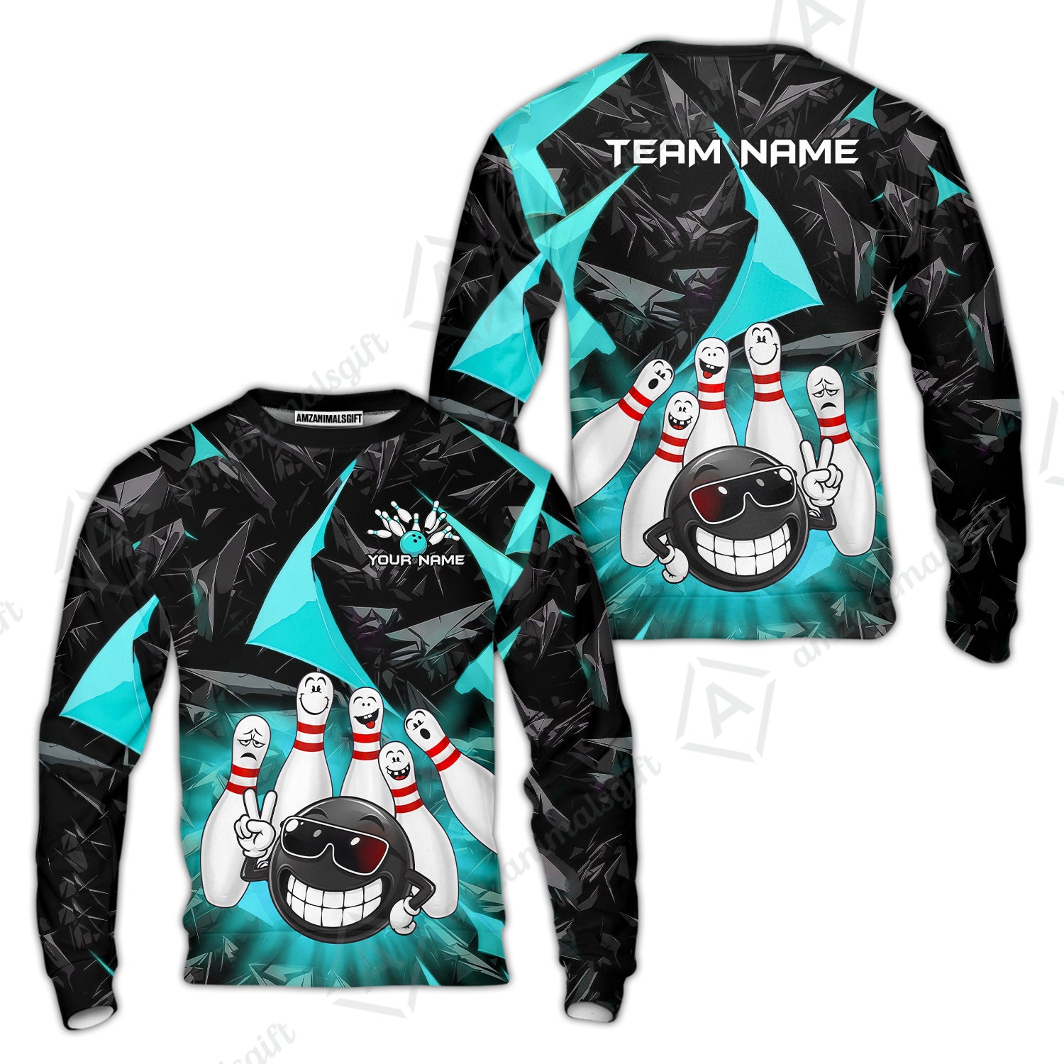 Sweatshirt||Cyan