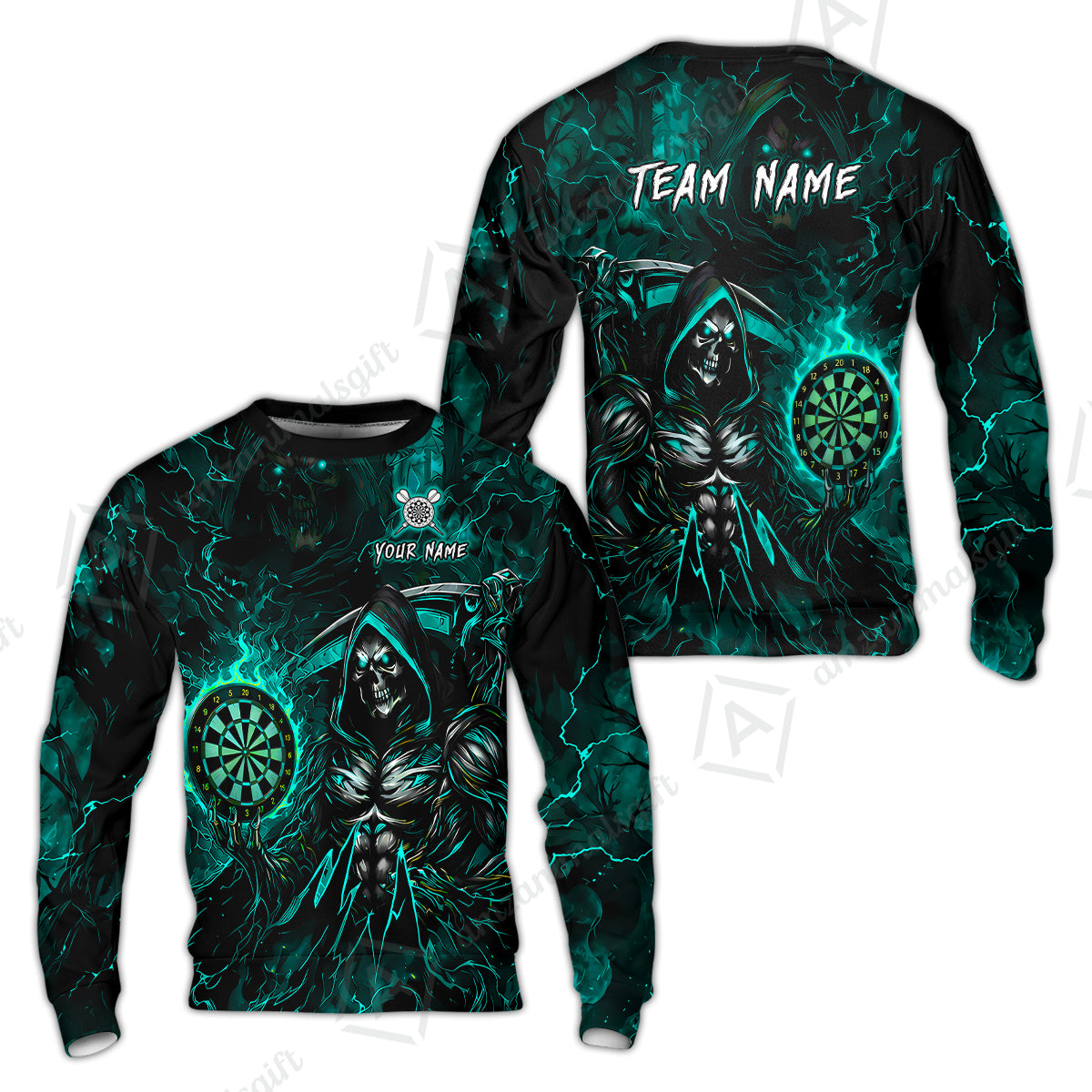 Sweatshirt||Cyan