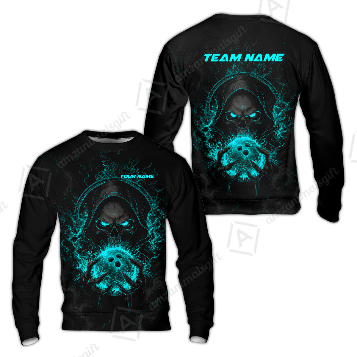 Sweatshirt||Cyan