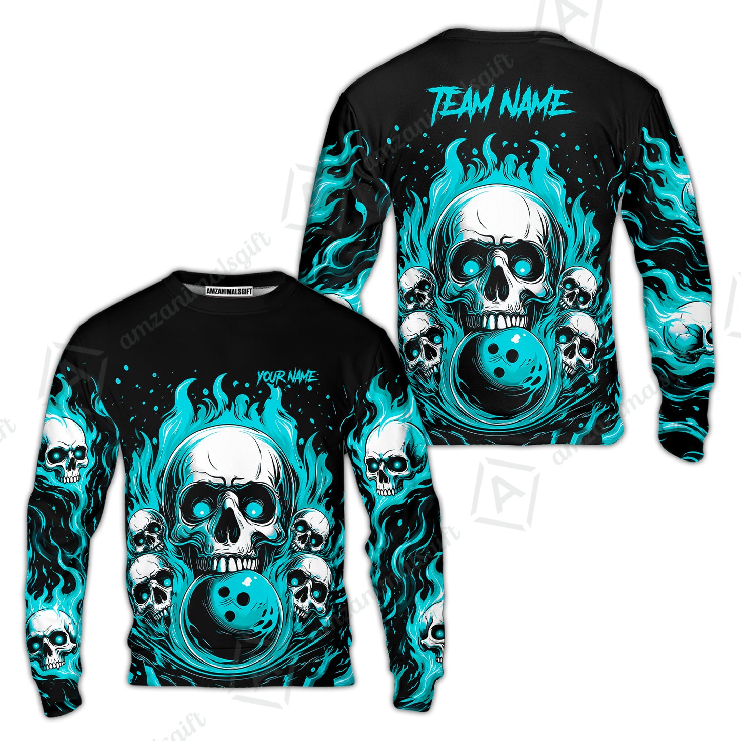 Sweatshirt||Cyan