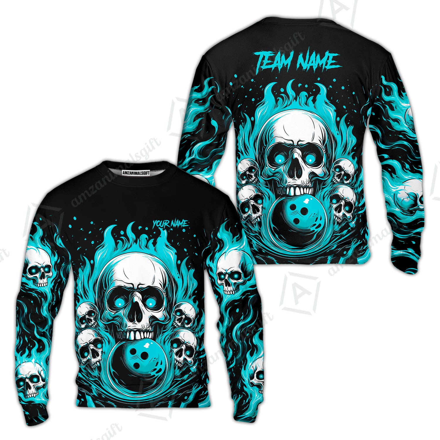 Sweatshirt||Cyan