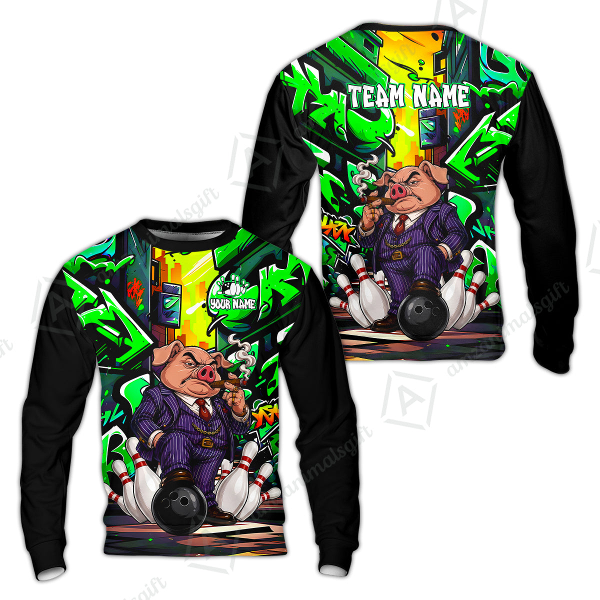 Sweatshirt||Green