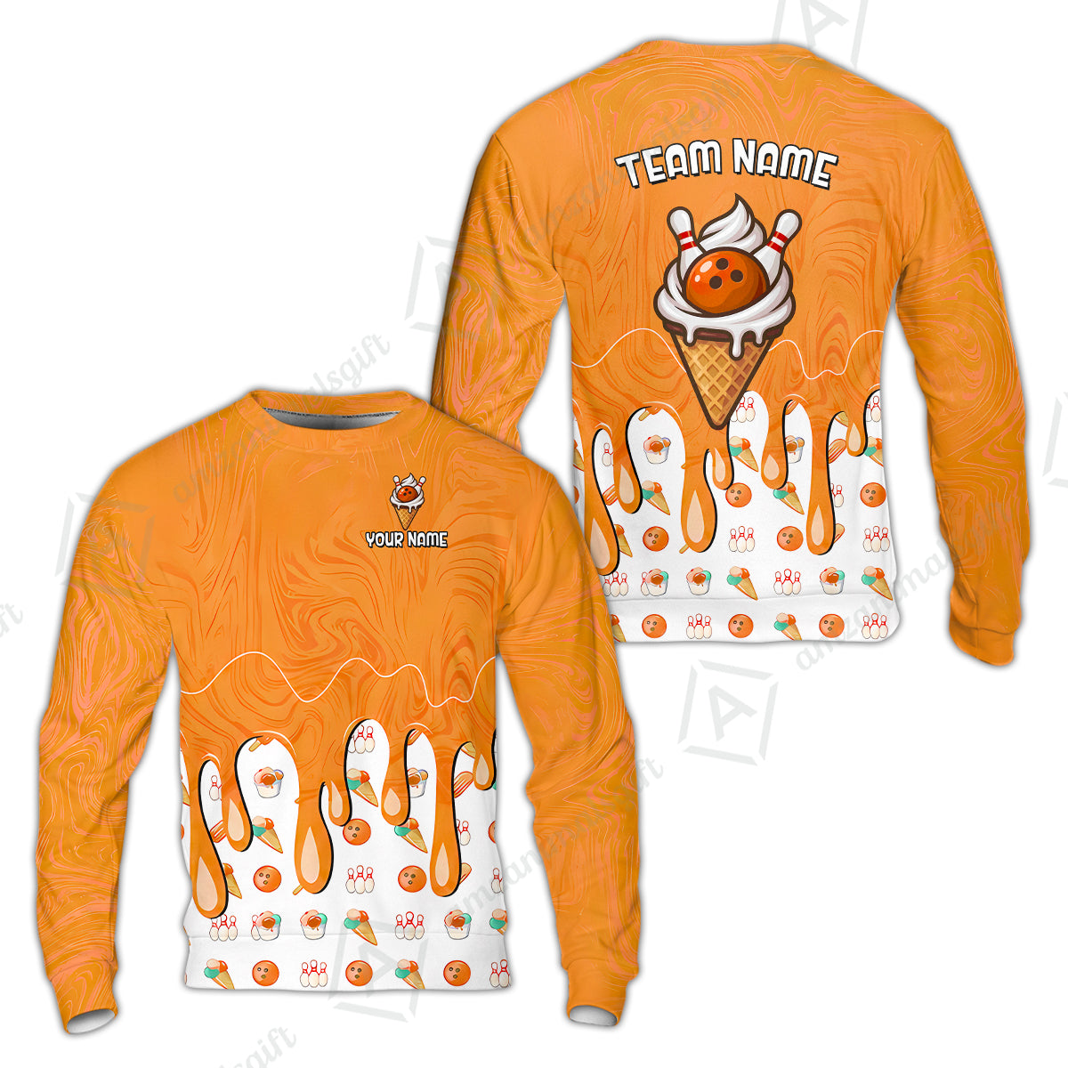 Sweatshirt||Orange