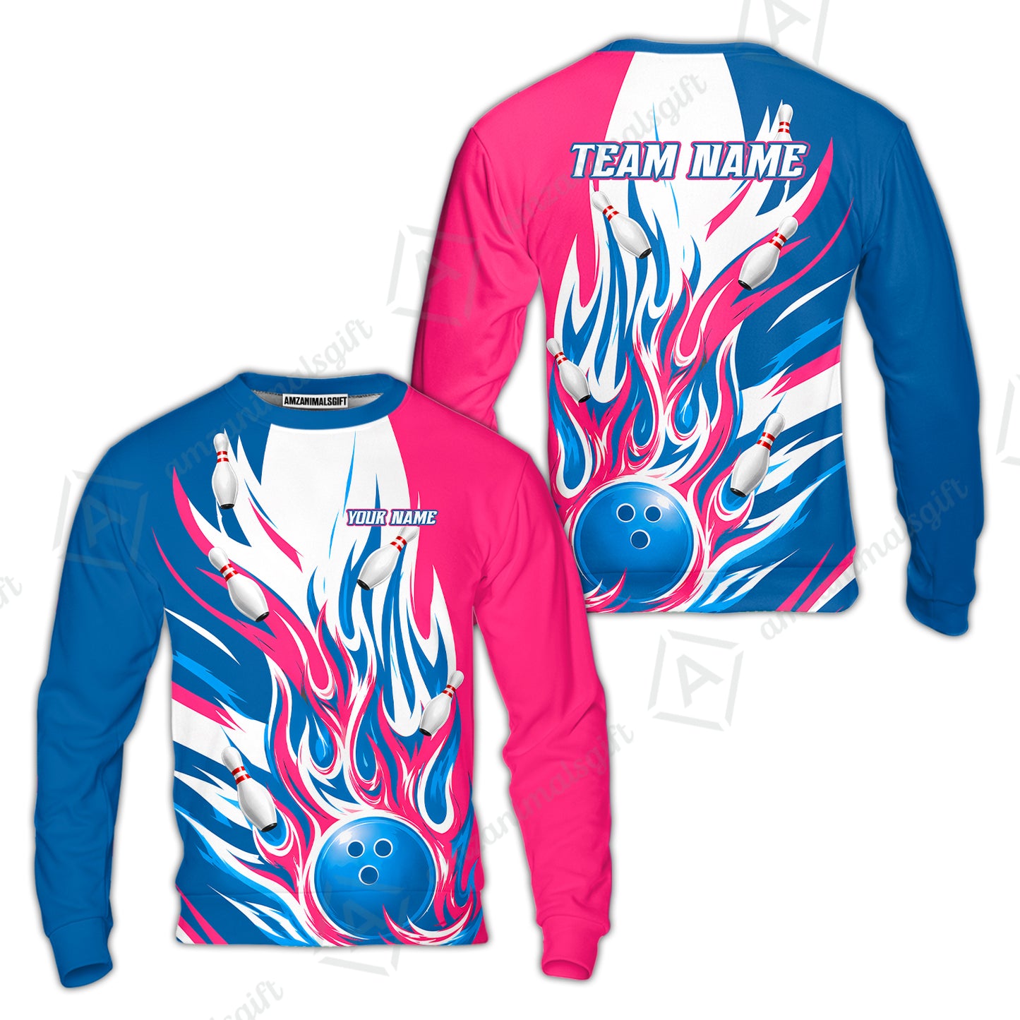 Sweatshirt||Pink Cyan