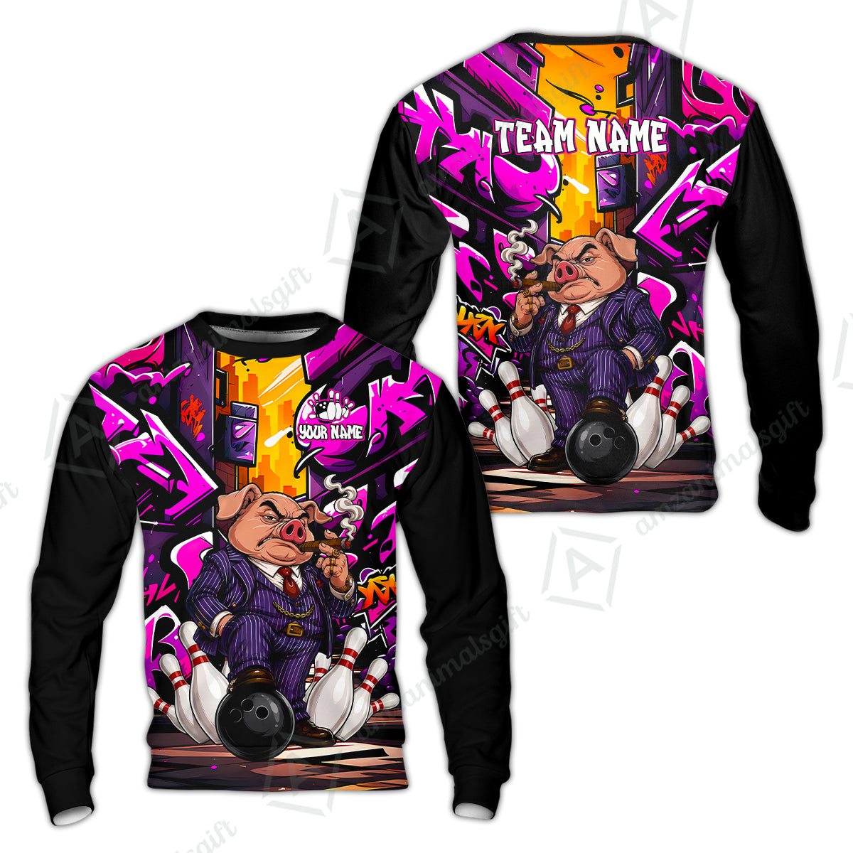 Sweatshirt||Purple