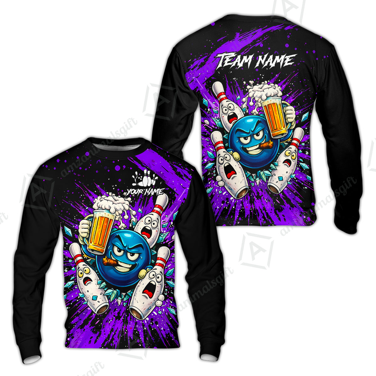 Sweatshirt||Purple