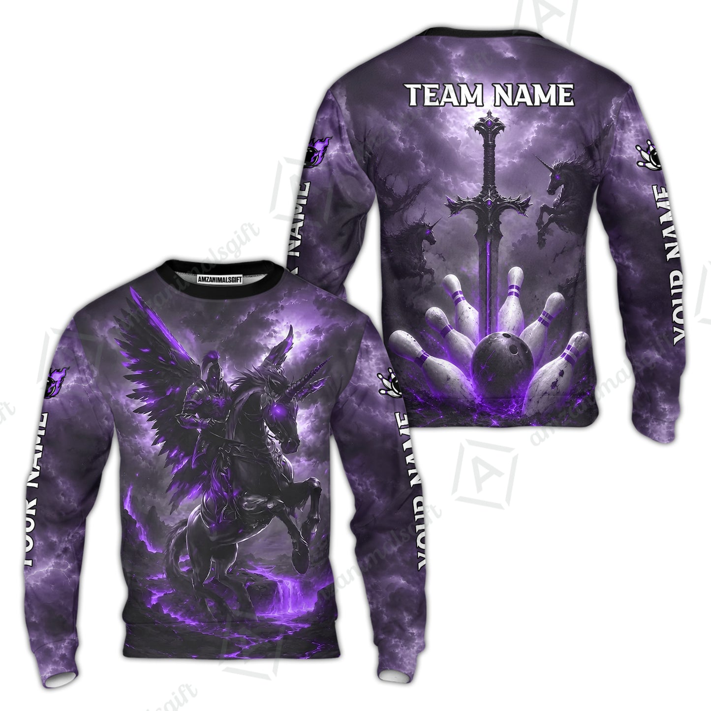 Sweatshirt||Purple