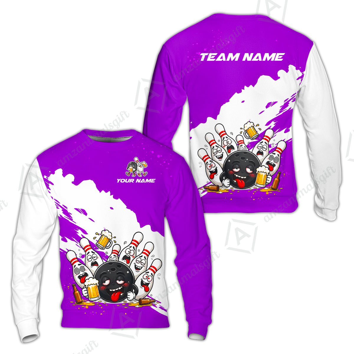Sweatshirt||Purple