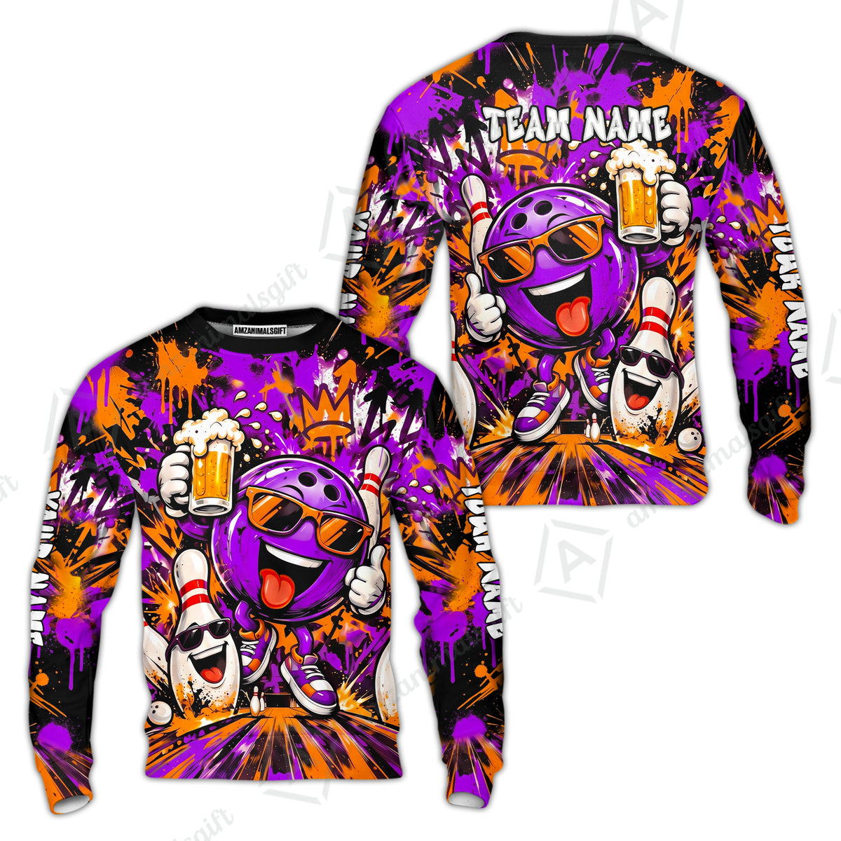 Sweatshirt||Purple