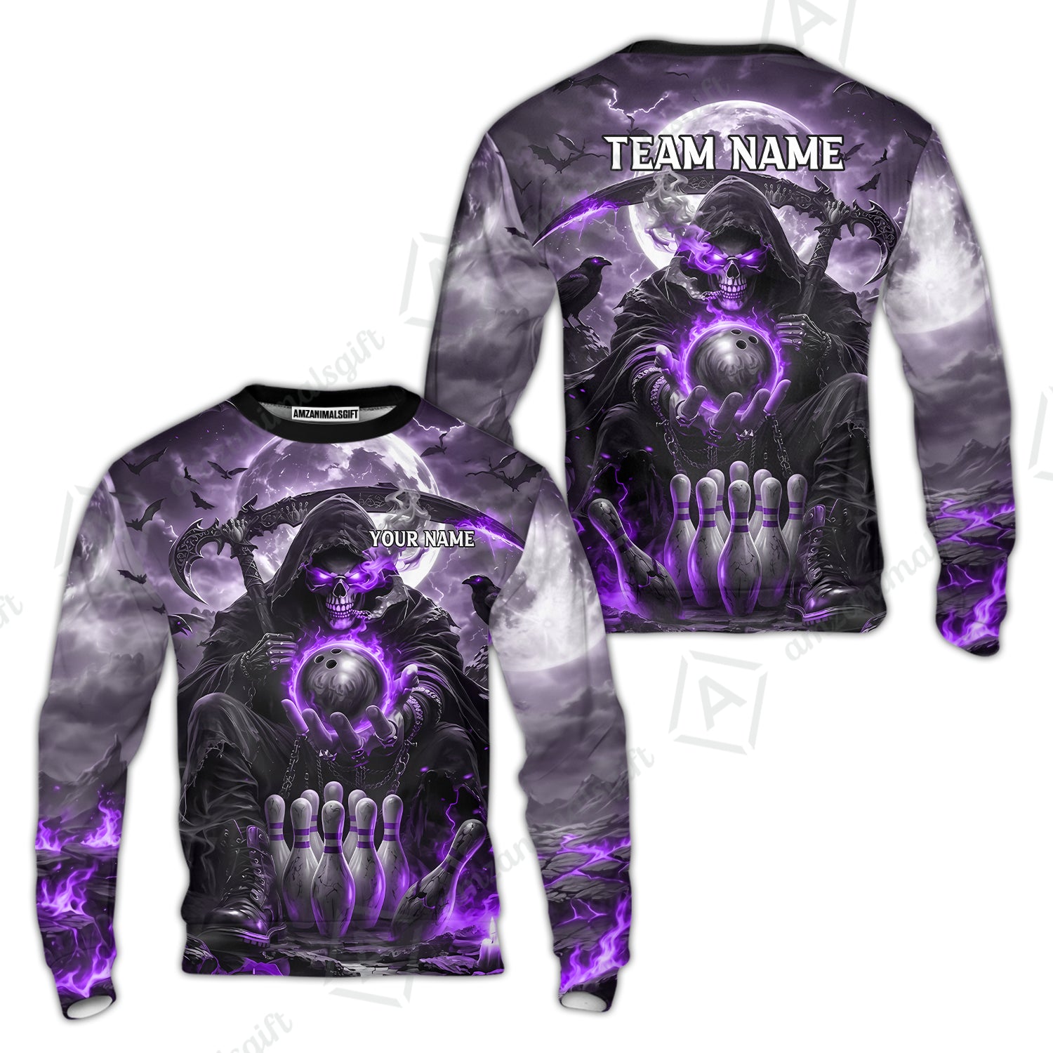 Sweatshirt||Purple