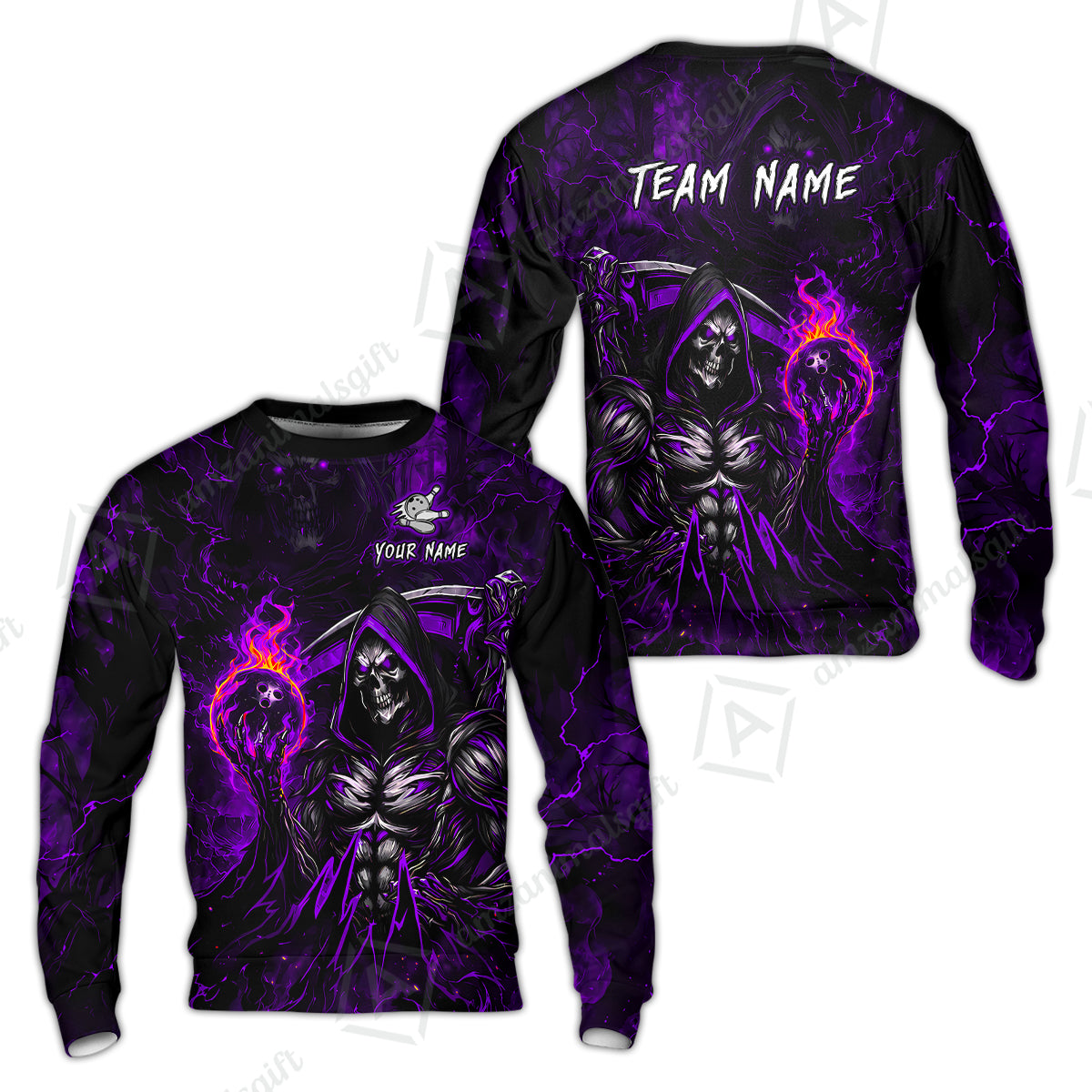 Sweatshirt||Purple