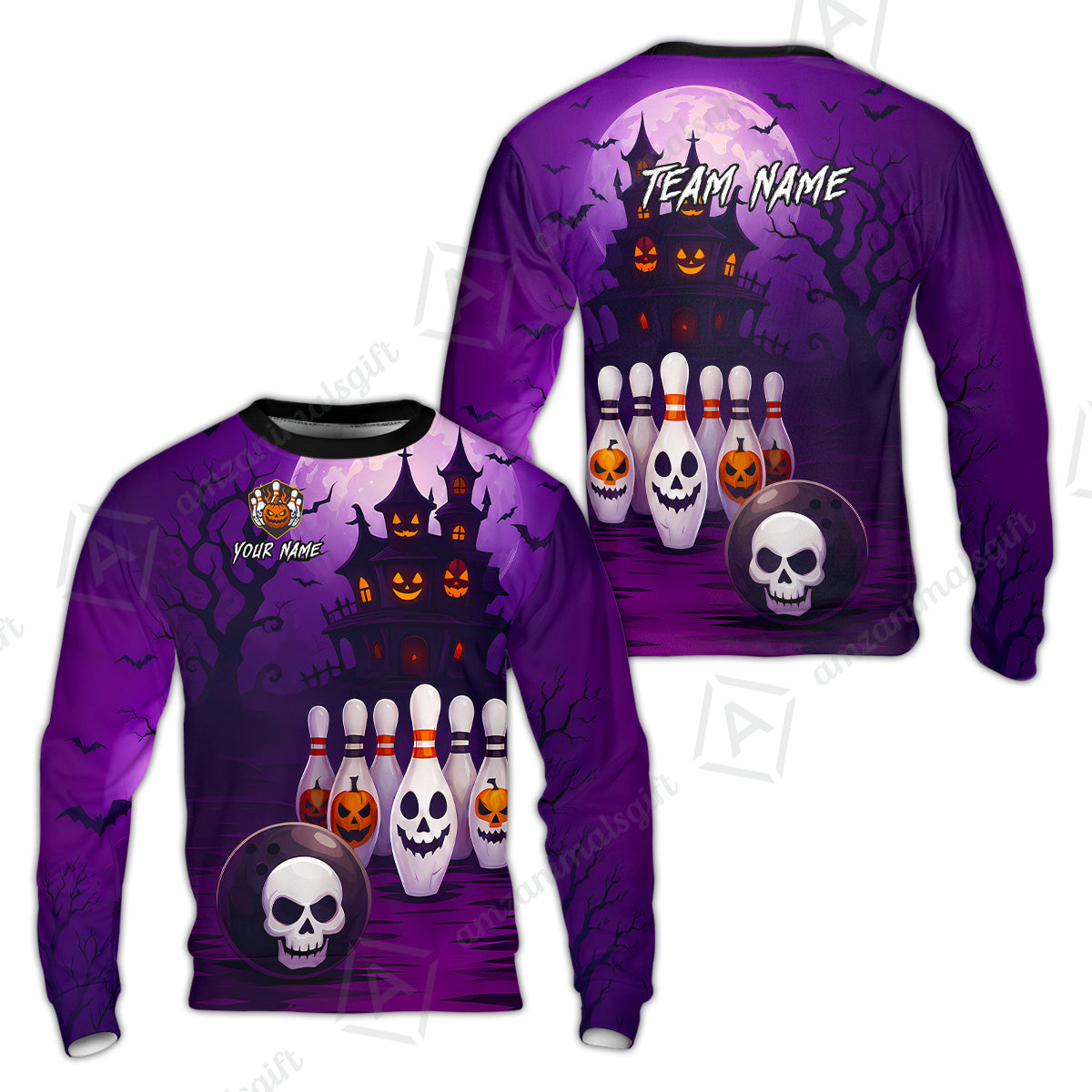 Sweatshirt||Purple