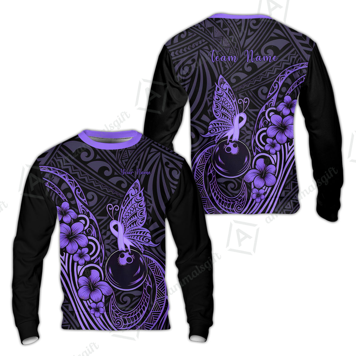 Sweatshirt||Purple