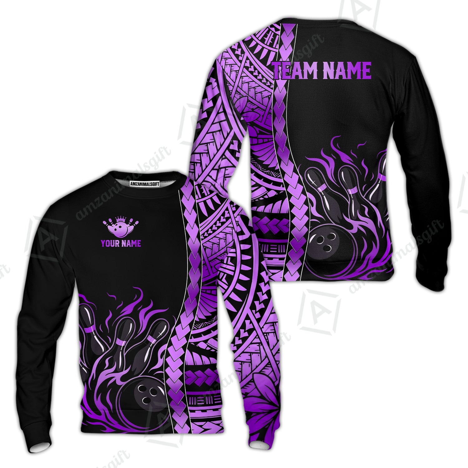Sweatshirt||Purple