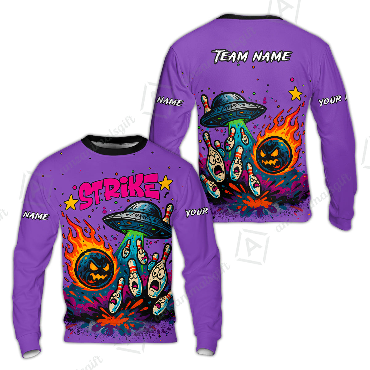 Sweatshirt||Purple